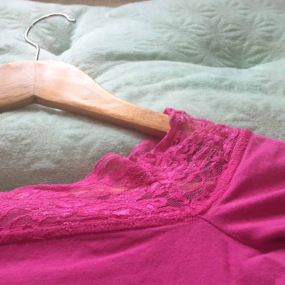 Pink off-shoulders top